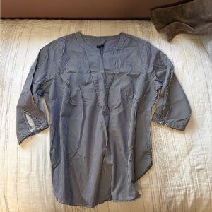 Talbots split neck blouse